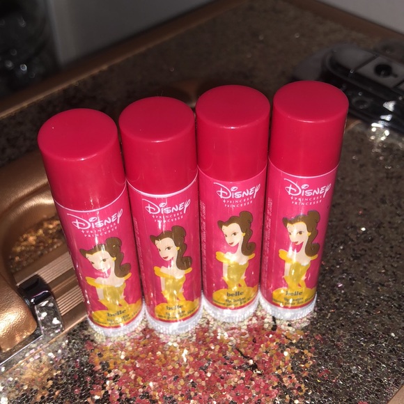New Disney Princess Belle Lip Balm Set - Raspberry - Picture 2 of 15